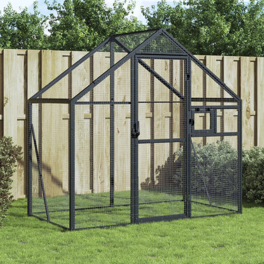 Berkfield Aviary Anthracite 179x100x185 cm Aluminium
