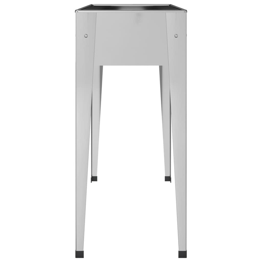 Berkfield Garden Planter 100.5x40.5x90 cm Galvanised Steel