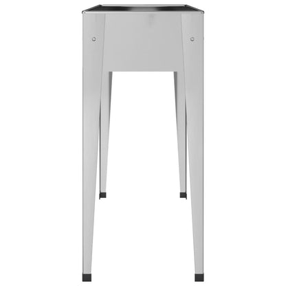 Berkfield Garden Planter 100.5x40.5x90 cm Galvanised Steel