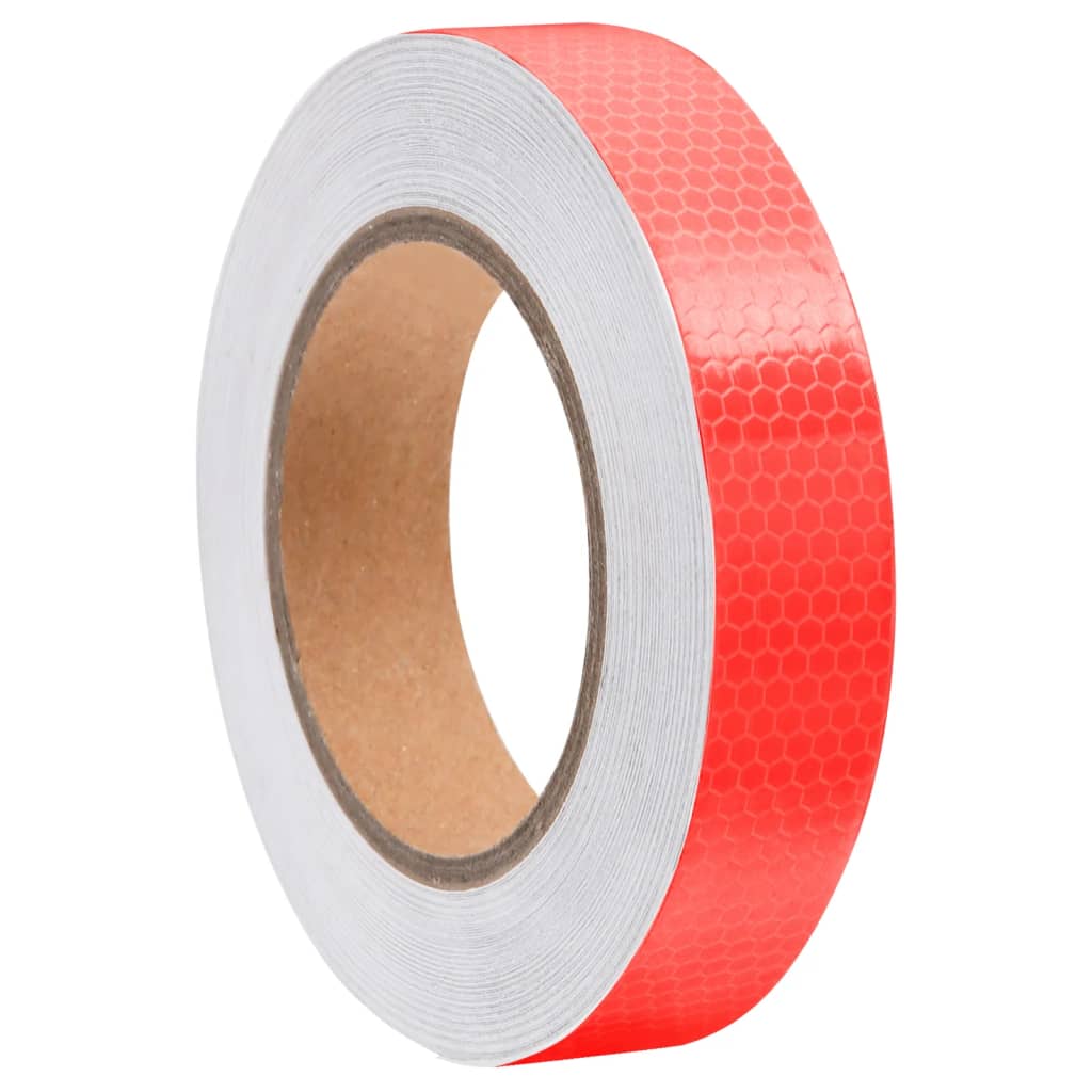 Berkfield Reflective Tape Red 2.5 cmx20 m PVC