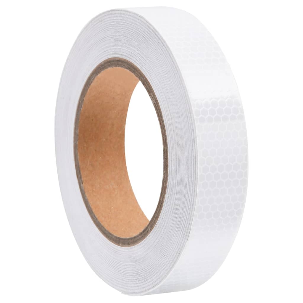 Berkfield Reflective Tape White 2.5 cmx20 m PVC