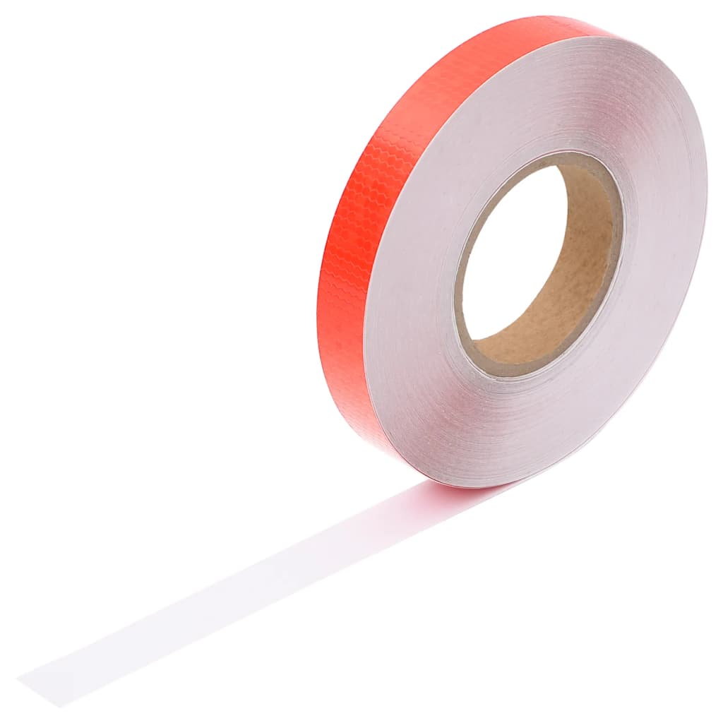 Berkfield Reflective Tape Red 2.5 cmx50 m PVC