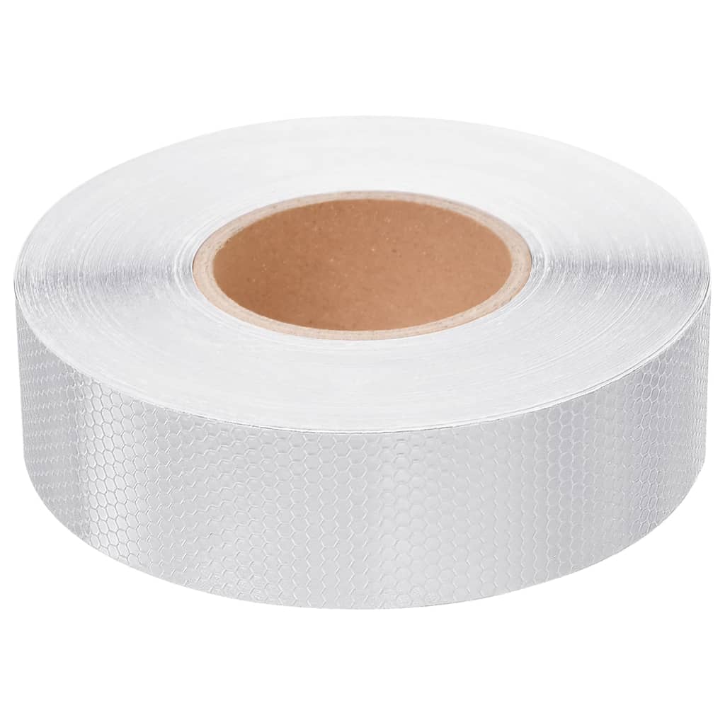 Berkfield Reflective Tape White 5 cmx50 m PVC