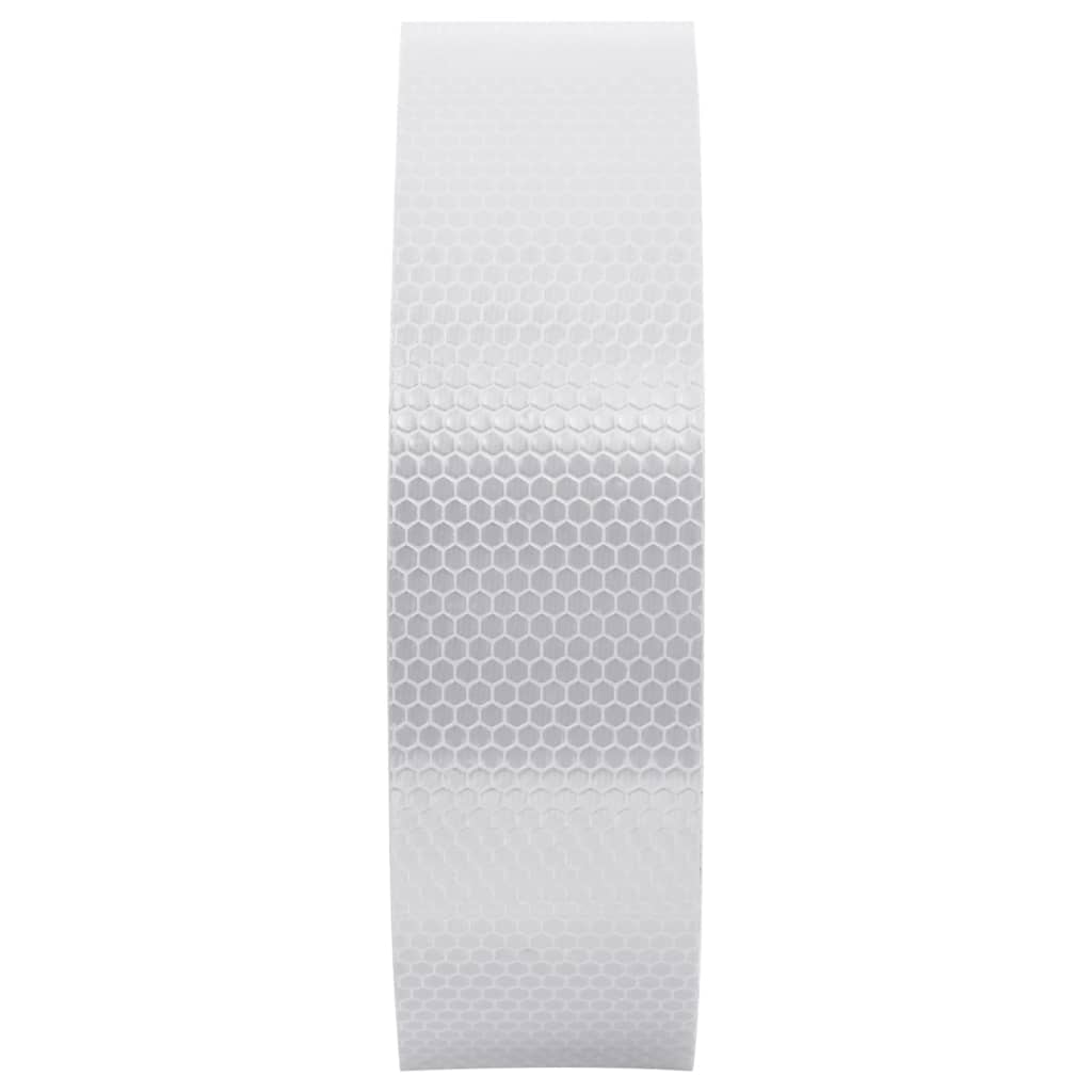 Berkfield Reflective Tape White 5 cmx50 m PVC