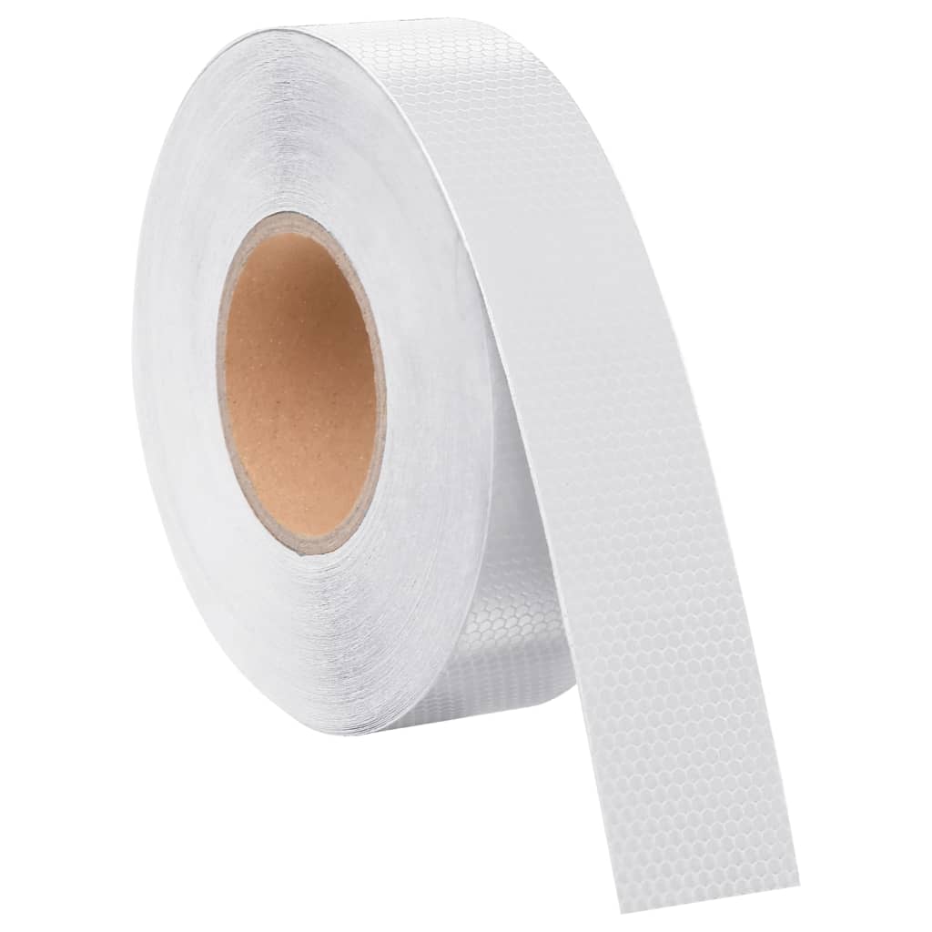 Berkfield Reflective Tape White 5 cmx50 m PVC