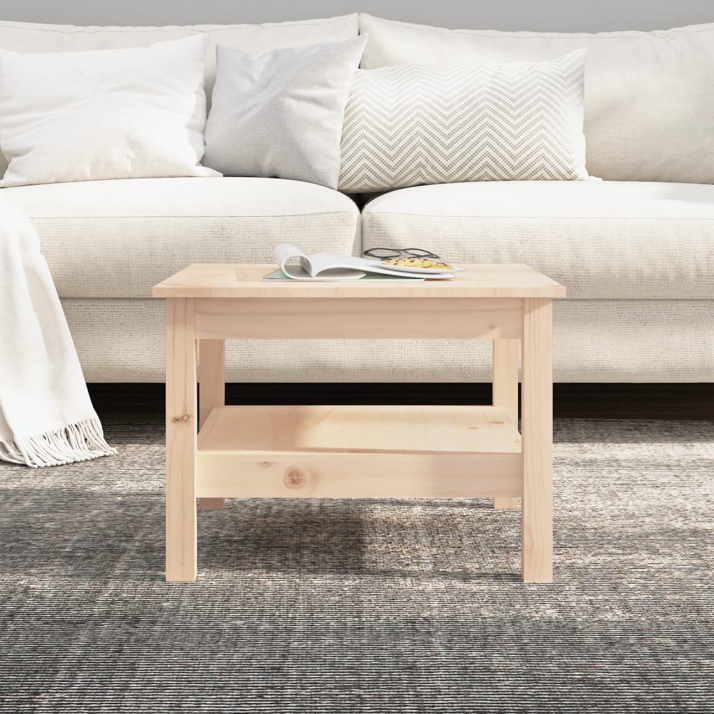 Berkfield Coffee Table 55x55x40 cm Solid Wood Pine