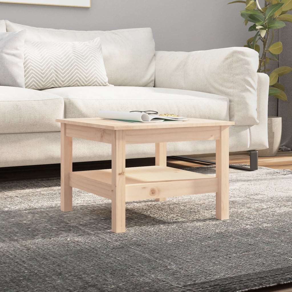 Berkfield Coffee Table 55x55x40 cm Solid Wood Pine