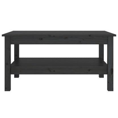 Berkfield Coffee Table Black 80x50x40 cm Solid Wood Pine
