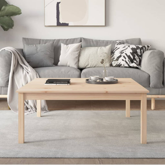 Berkfield Coffee Table 100x100x40 cm Solid Wood Pine