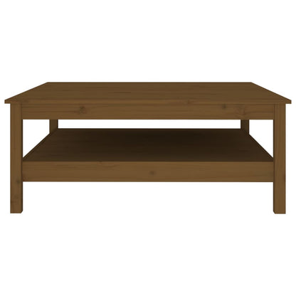 Berkfield Coffee Table Honey Brown 100x100x40 cm Solid Wood Pine