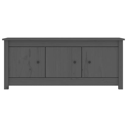 Berkfield Shoe Cabinet Grey 110x38x45.5 cm Solid Wood Pine