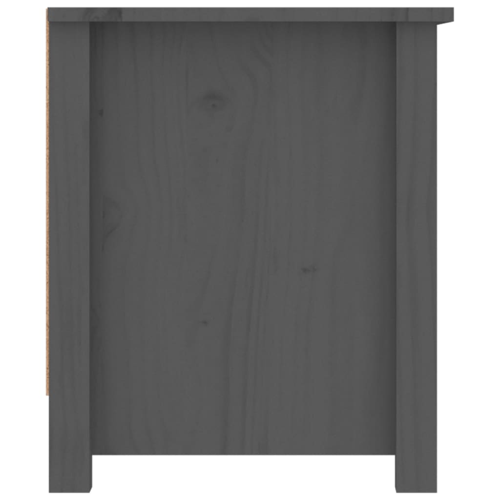 Berkfield Shoe Cabinet Grey 110x38x45.5 cm Solid Wood Pine