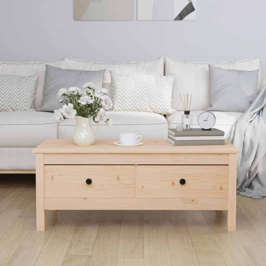 Berkfield Coffee Table 100x50x40 cm Solid Wood Pine