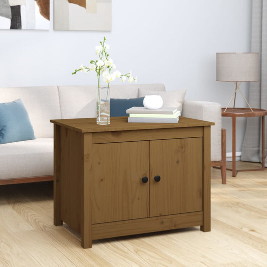 Berkfield Coffee Table Honey Brown 71x49x55 cm Solid Wood Pine