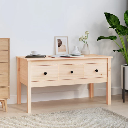 Berkfield Coffee Table 102x49x55 cm Solid Wood Pine