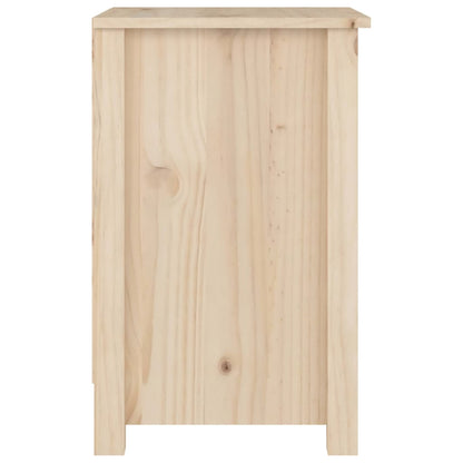 Berkfield Bedside Cabinet 40x35x55 cm Solid Wood Pine