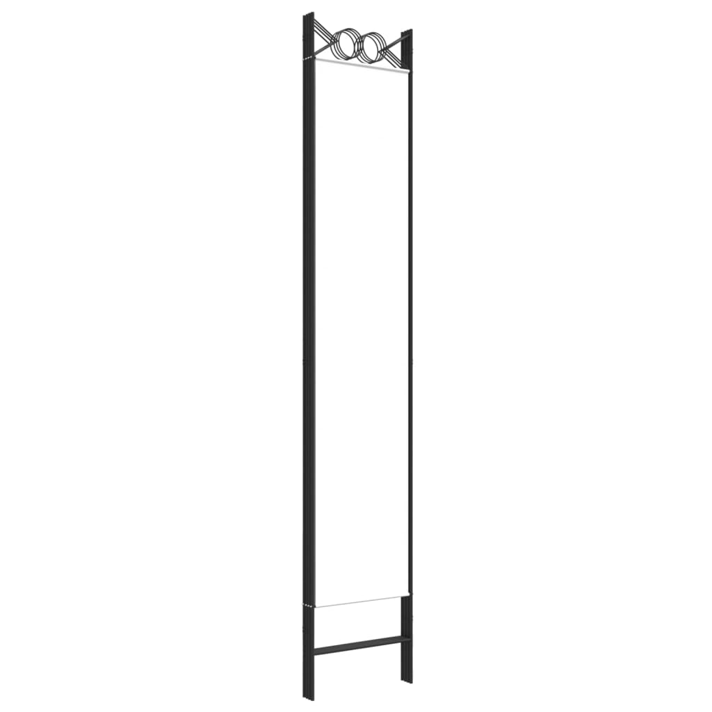 Berkfield 4-Panel Room Divider White 160x220 cm Fabric