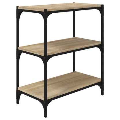 Berkfield Book Cabinet Sonoma Oak 60x33x70.5 cm Engineered Wood and Steel