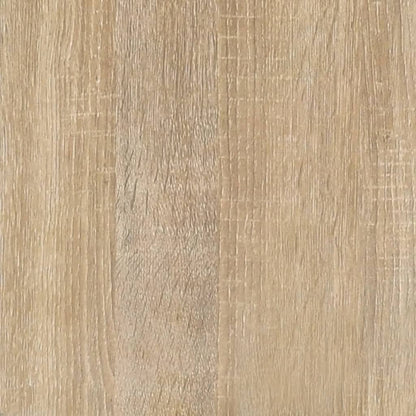 Berkfield Book Cabinet Sonoma Oak 60x33x70.5 cm Engineered Wood and Steel