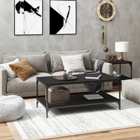 Berkfield Coffee Table Black 100x50x40 cm Engineered Wood