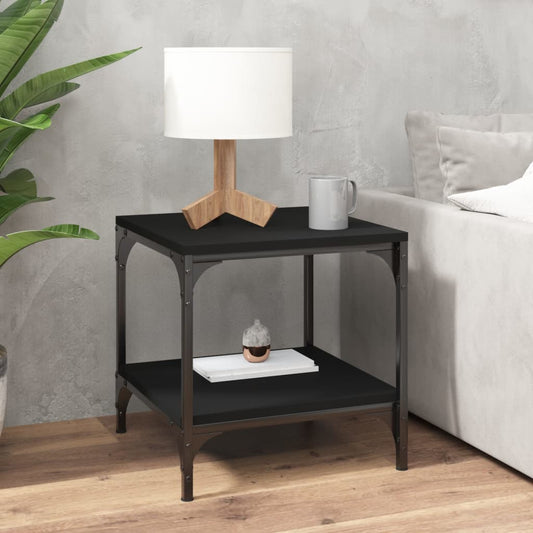 Berkfield Coffee Table Black 50x50x40 cm Engineered Wood