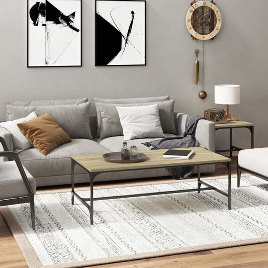 Berkfield Coffee Table Sonoma Oak 100x50x35 cm Engineered Wood