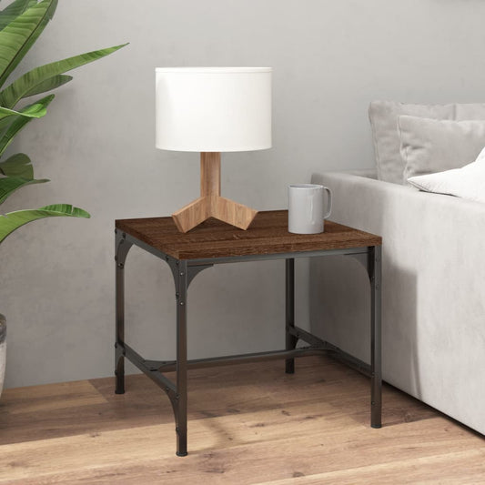 Berkfield Coffee Table Brown Oak 50x50x35 cm Engineered Wood
