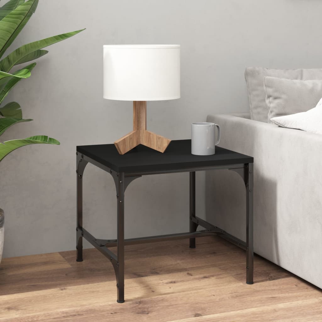 Berkfield Side Table Black 40x40x35 cm Engineered Wood