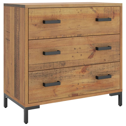 Berkfield Chest of Drawers 75x35x70 cm Solid Pinewood