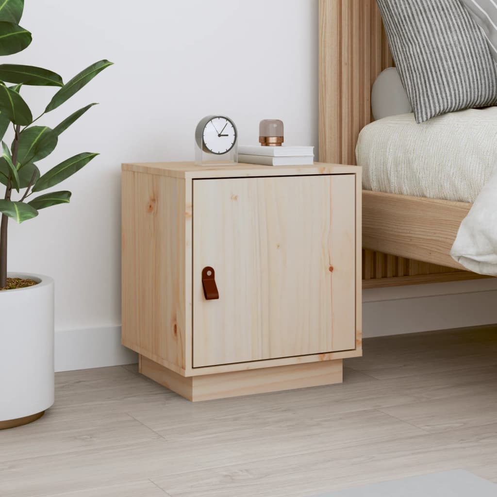 Berkfield Bedside Cabinet 40x34x45 cm Solid Wood Pine