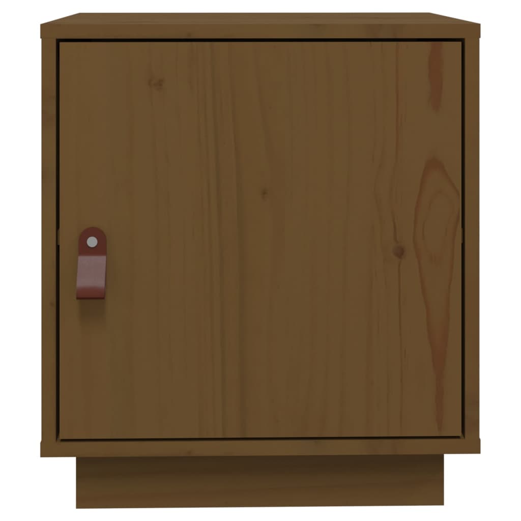 Berkfield Bedside Cabinet Honey Brown 40x34x45 cm Solid Wood Pine