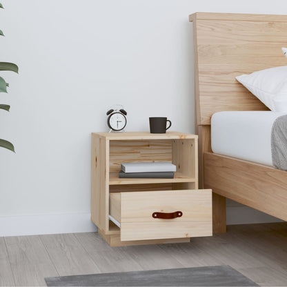 Berkfield Bedside Cabinet 40x34x45 cm Solid Wood Pine