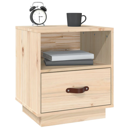 Berkfield Bedside Cabinet 40x34x45 cm Solid Wood Pine
