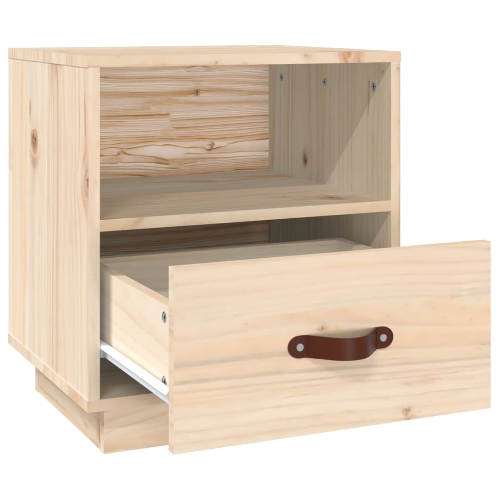 Berkfield Bedside Cabinet 40x34x45 cm Solid Wood Pine