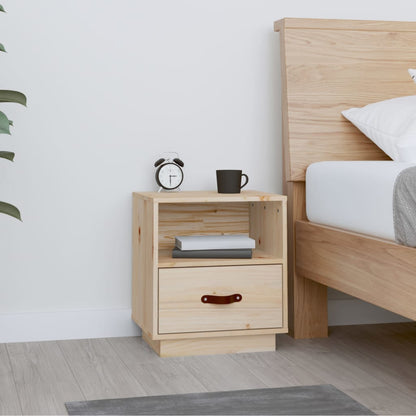 Berkfield Bedside Cabinet 40x34x45 cm Solid Wood Pine