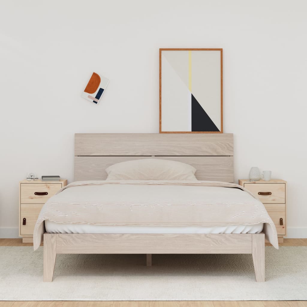 Berkfield Bedside Cabinets 2 pcs 40x34x55 cm Solid Wood Pine