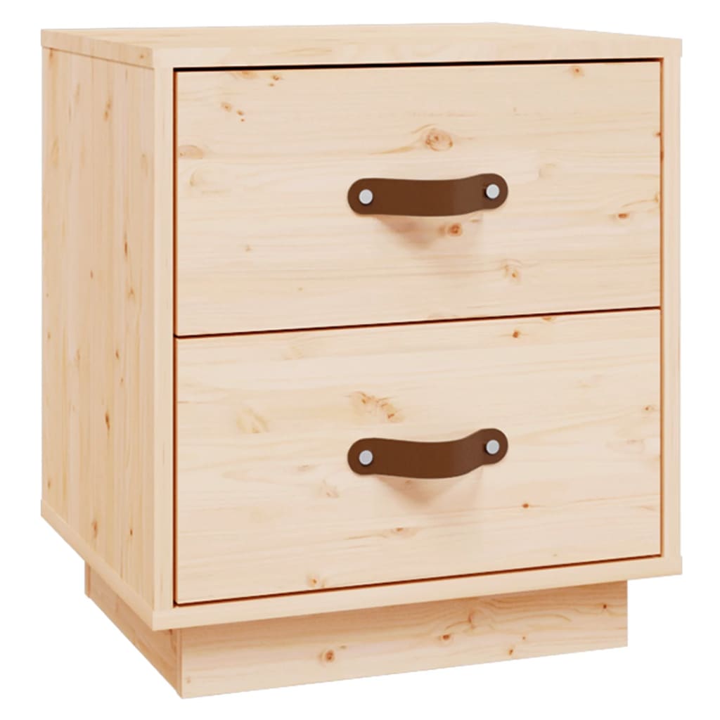 Berkfield Bedside Cabinet 40x34x45 cm Solid Wood Pine