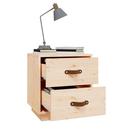 Berkfield Bedside Cabinet 40x34x45 cm Solid Wood Pine