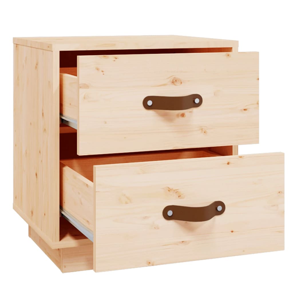 Berkfield Bedside Cabinet 40x34x45 cm Solid Wood Pine