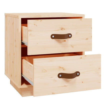 Berkfield Bedside Cabinet 40x34x45 cm Solid Wood Pine
