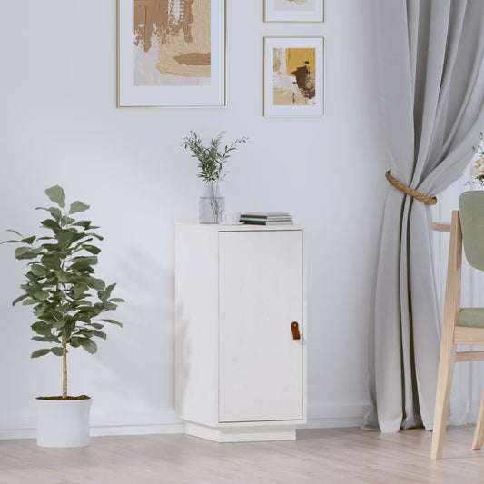 Berkfield Sideboard White 34x40x75 cm Solid Wood Pine