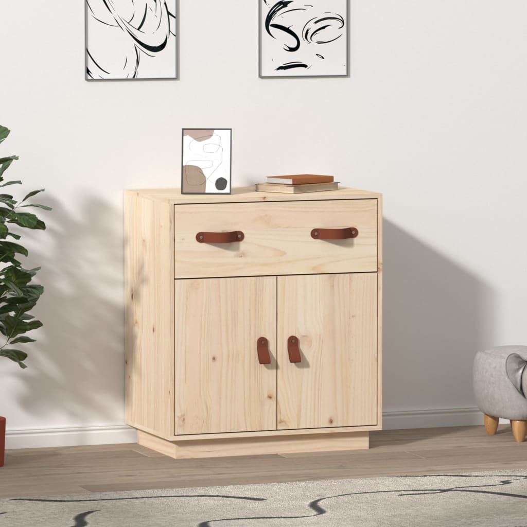 Berkfield Sideboard 65.5x40x75 cm Solid Wood Pine