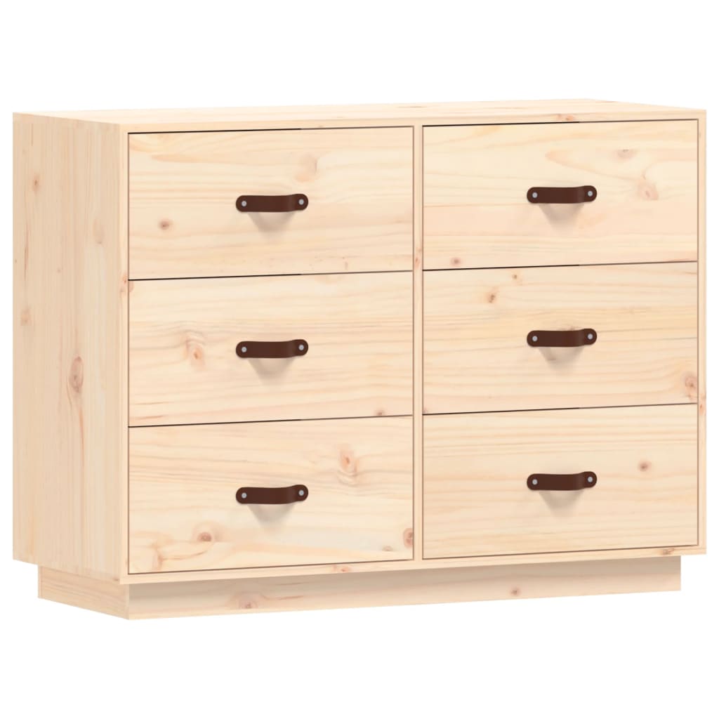 Berkfield Sideboard 100x40x75 cm Solid Wood Pine