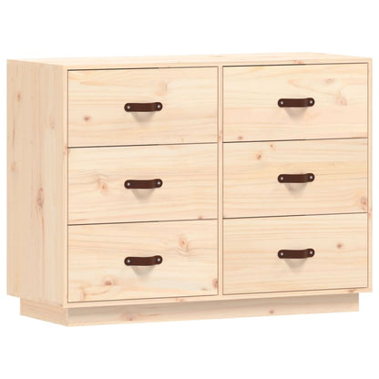 Berkfield Sideboard 100x40x75 cm Solid Wood Pine