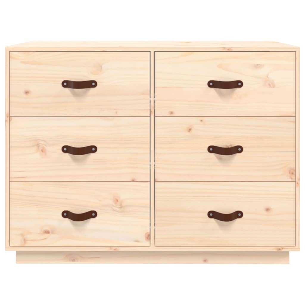 Berkfield Sideboard 100x40x75 cm Solid Wood Pine
