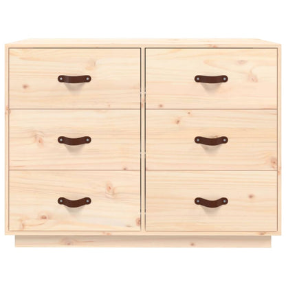 Berkfield Sideboard 100x40x75 cm Solid Wood Pine