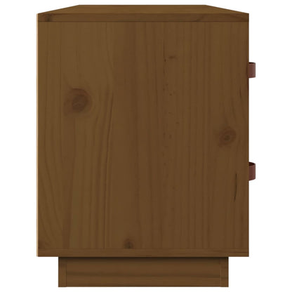 Berkfield Shoe Bench Honey Brown 100x34x45 cm Solid Wood Pine