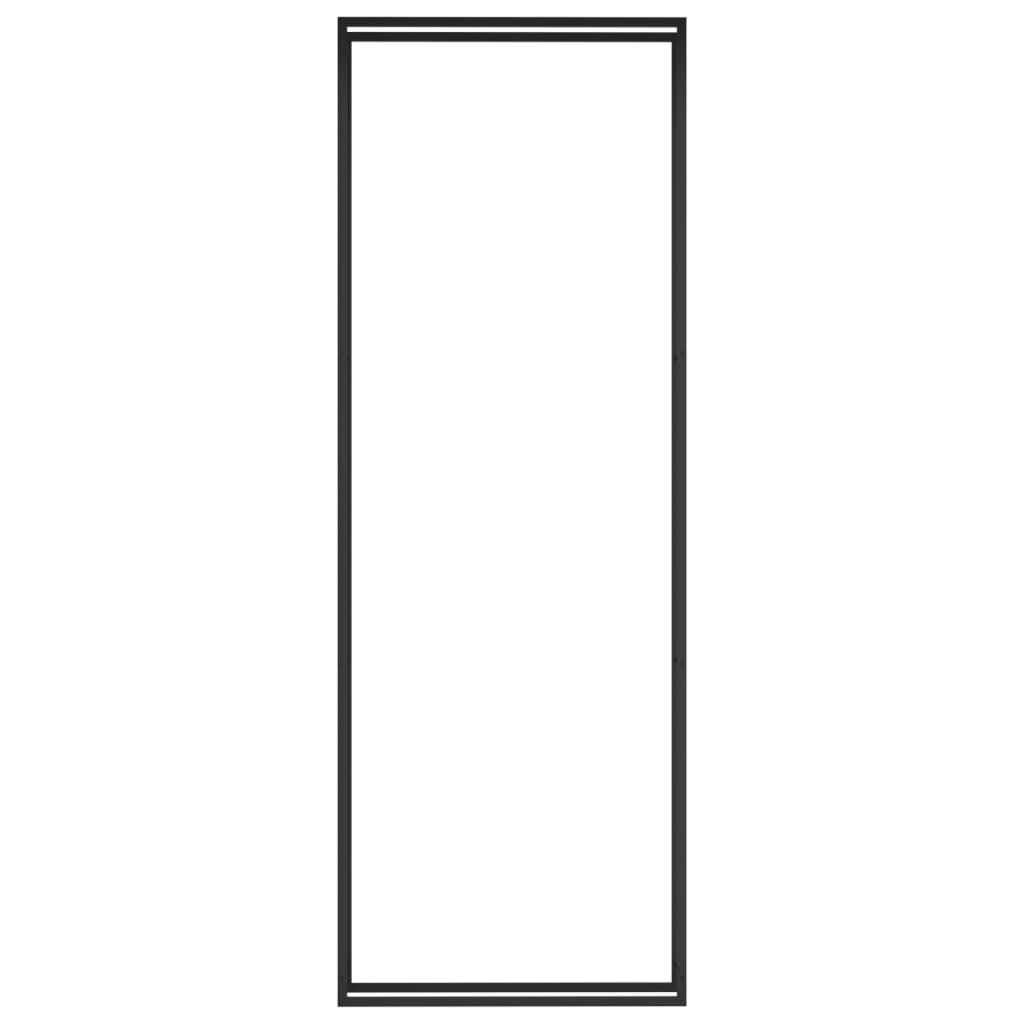 Berkfield Firewood Rack Matt Black 110x28x312 cm Steel