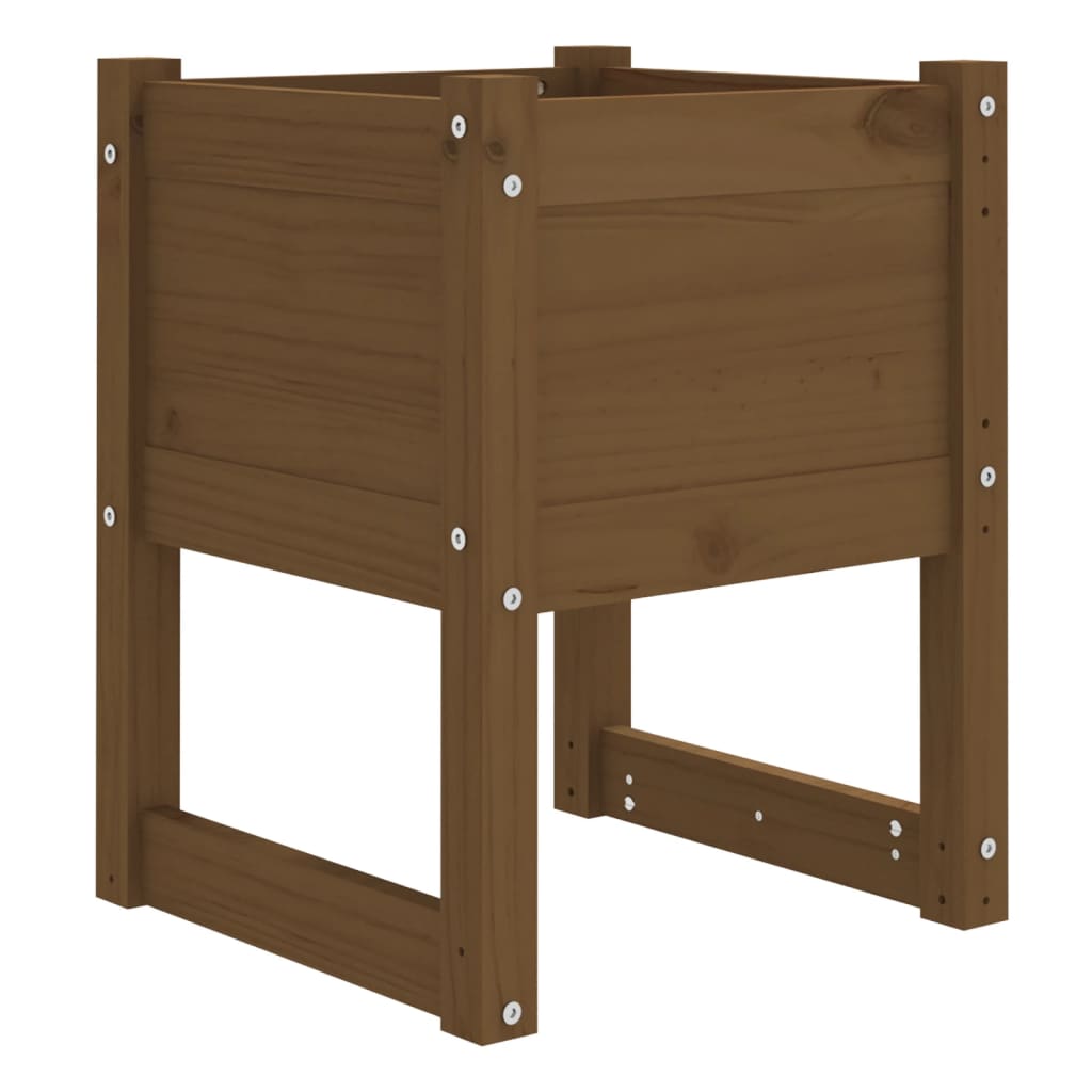 Berkfield Planter Honey Brown 40x40x52.5 cm Solid Wood Pine