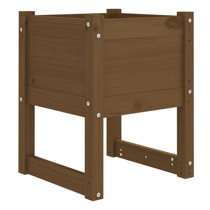Berkfield Planter Honey Brown 40x40x52.5 cm Solid Wood Pine